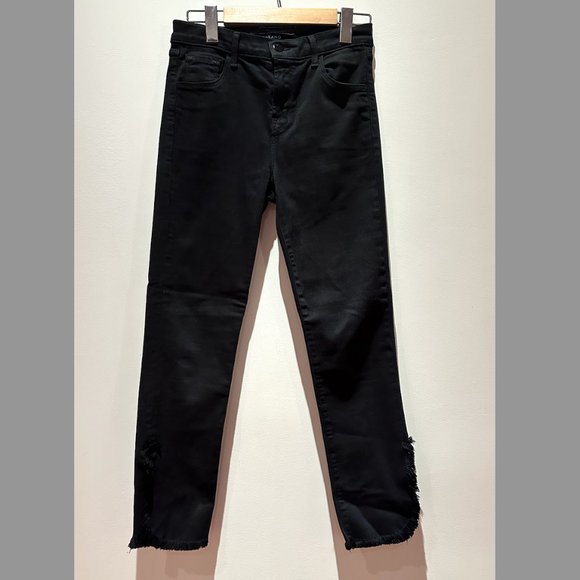 J Brand - Ruby High Rise Crop black jeans - size 24 - Picture 1 of 2